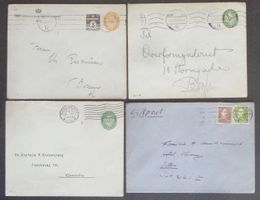 DANMARK: 4 Poststücke aus 1921–1947
