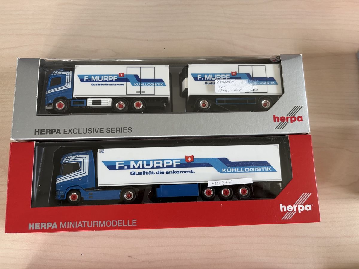 Herpa Modellautos: 2 x Murpf Daf und Volvo – Neu (gemäss Beschreibung) aus Felben-Wellhausen von Mobil01
