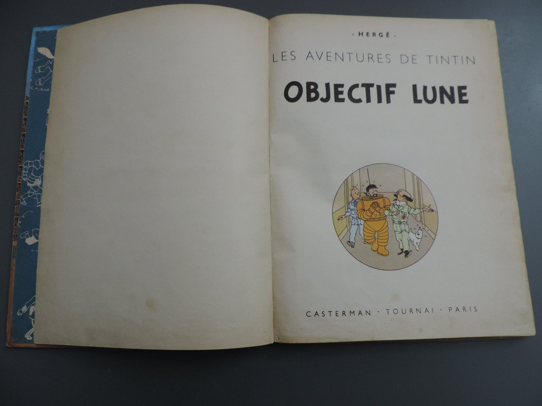 Fumetti: TINTIN  EO Belge 1953 Objectif Lune – Usato da Remetschwil venduto da shalpe 5