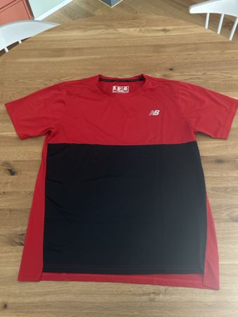 New Balance Sportshirt rot/schwarz M