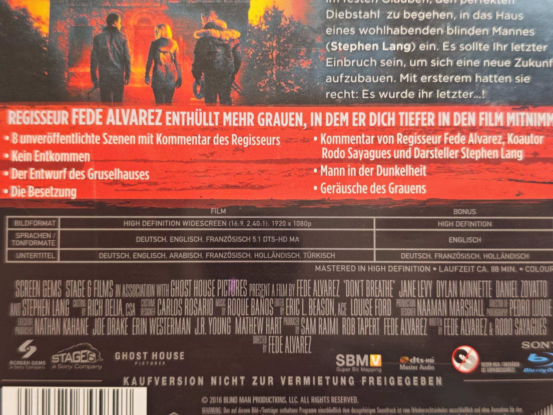 Tous les DVDs: Don't Breathe – D'occasion à Liestal par Kratzilla 3