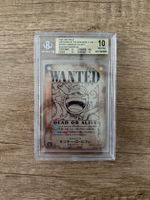 Monkey D Luffy Wanted - OP05-119 - BGS 10 (centering 10!) JP