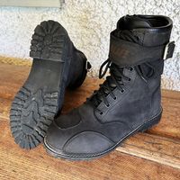 RETRO | NEU Leder Motorradstiefel 38 | Tourenstiefel ALIVE