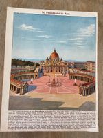 Petersdom Rom Bildertafel 1923 antike Buchseite