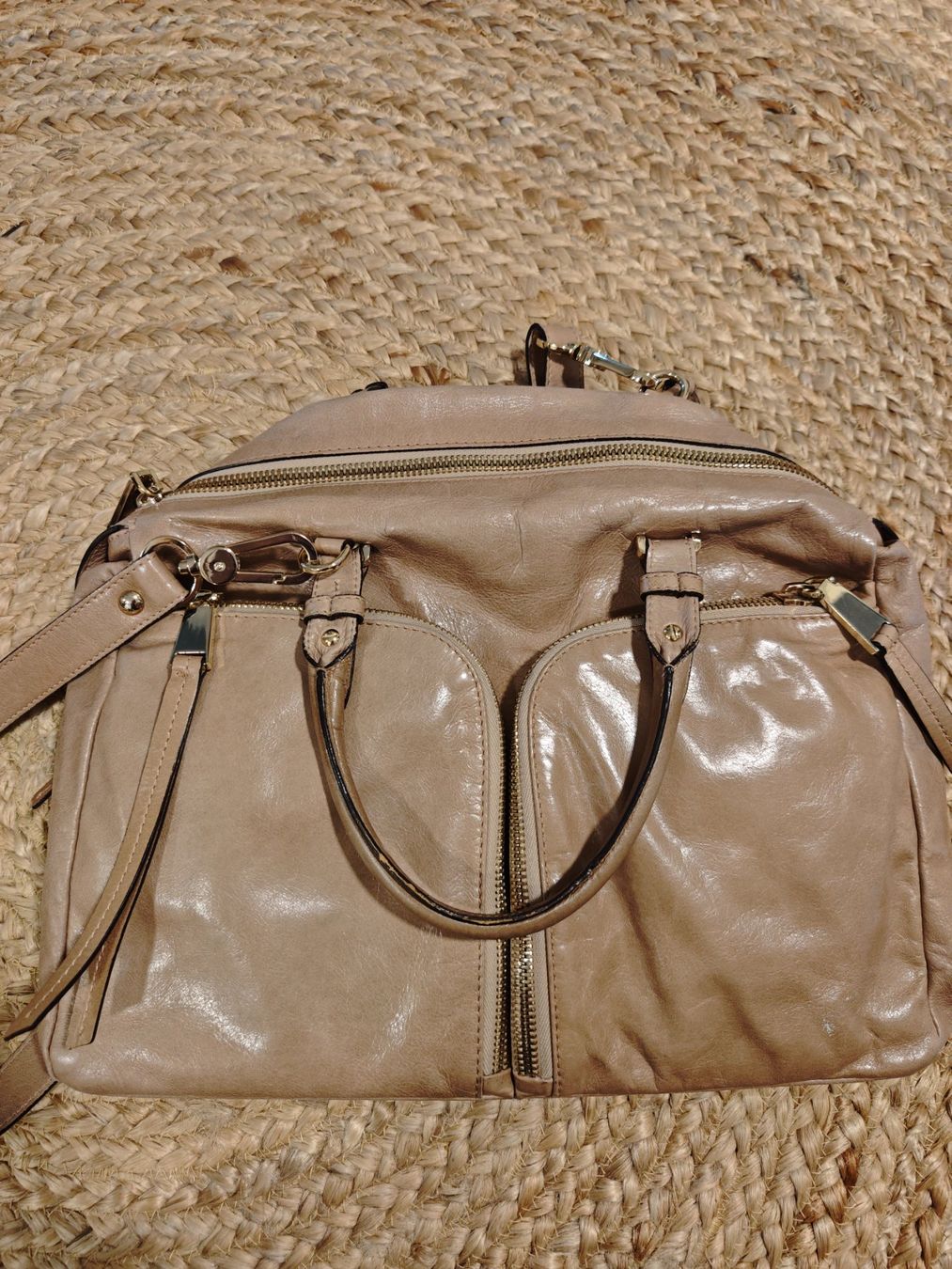 Sacs femmes: Edle Ledertasche von Pasito, beige – D'occasion à Gunzgen par 0Aurin0 3