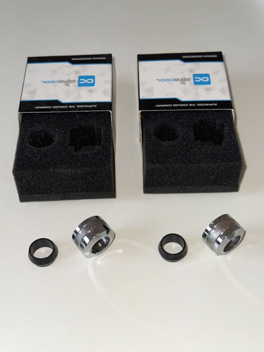 PCs: Alphacool Eiszapfen PRO 13mm HardTube Fitting G1/4 - Chrome – Neu und originalverpackt aus Neuheim von RDDR777