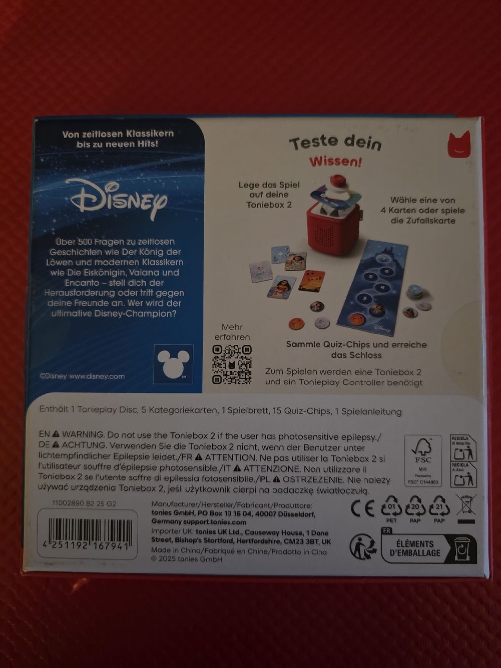 Disney Spiele: Tonie Play Das grosse Kingdom Quiz, ab 5+ – Neu (gemäss Beschreibung) aus Hendschiken von Jessi-Nixon1319 1
