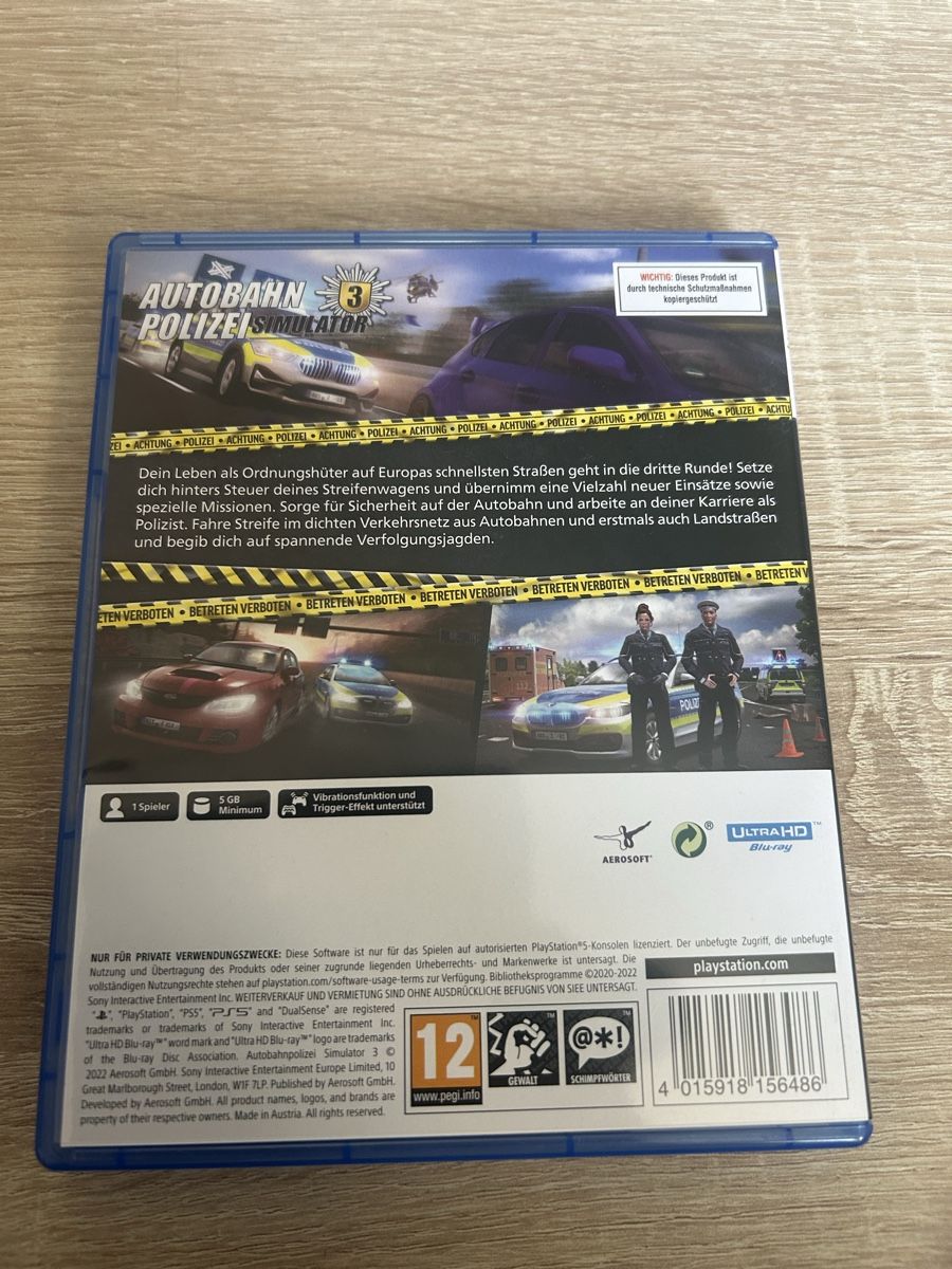 Sony Giochi: Autobahn Polizei Simulator 3 PS5 Spiel neuwertig – Usato da Krauchthal venduto da jze_2vym 1
