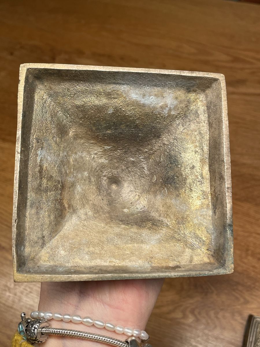 Bougeoirs: 2x Kerzenständer, antik Messing oder Bronze – D'occasion à Niederbüren par poschti 5
