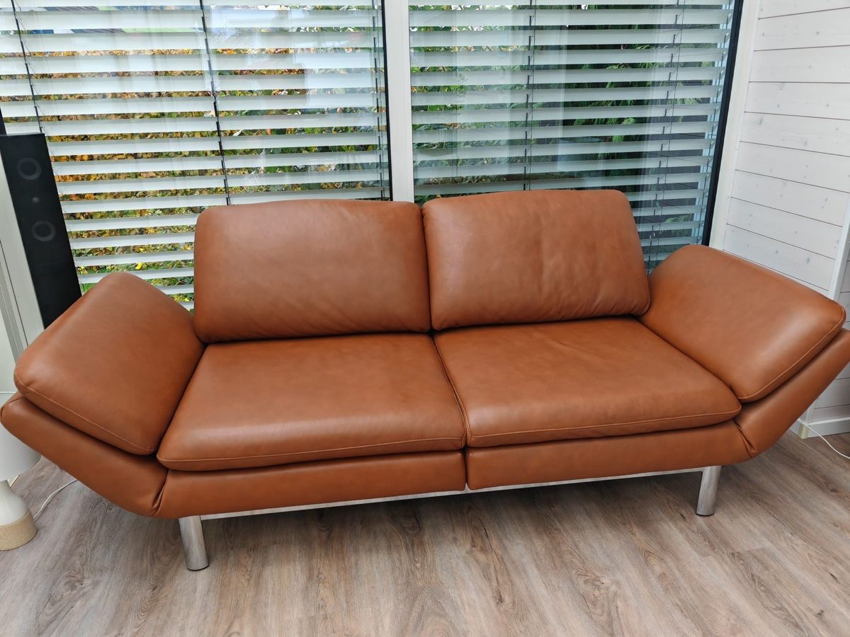 Musterring Divani: Ledersofa, Zweisitzer, Musterring – Usato da Olten venduto da Aileen1399