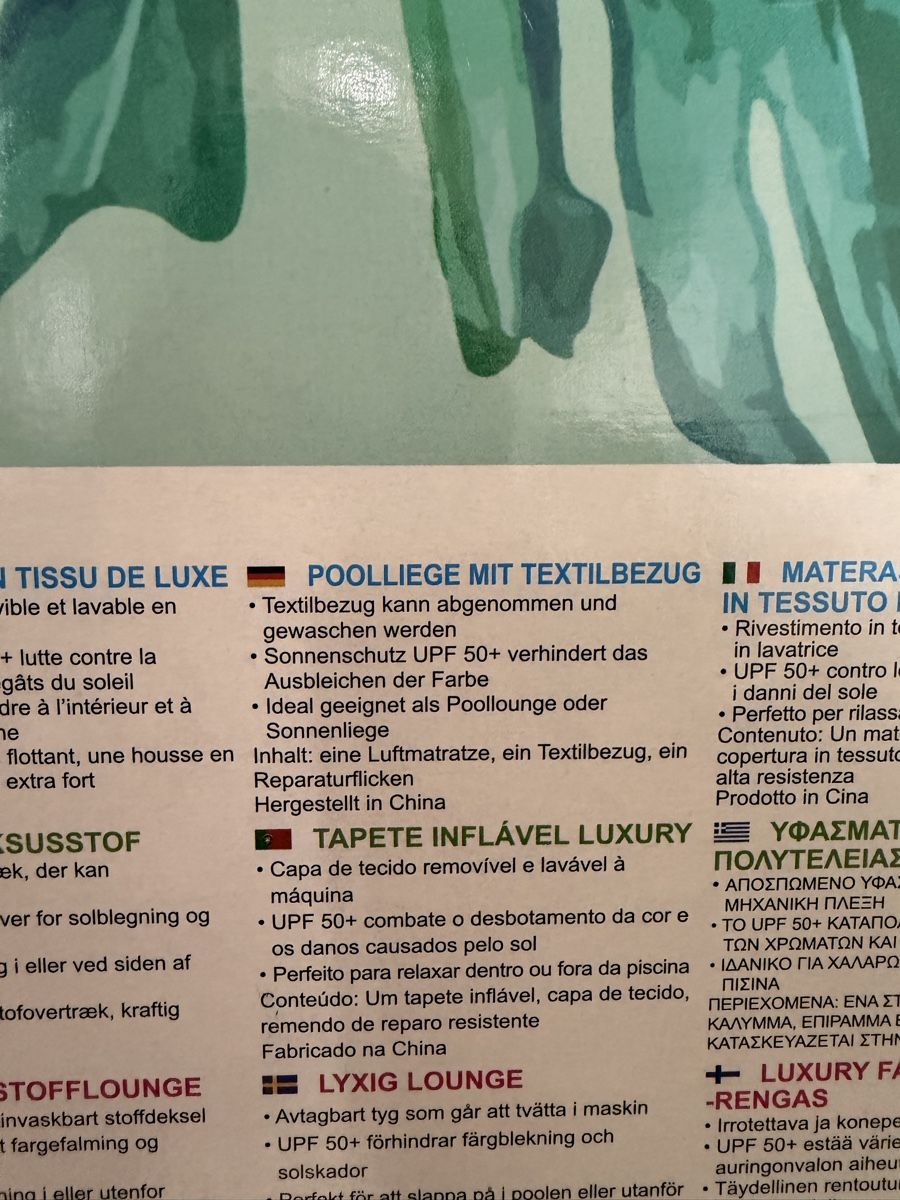 Piscine: 2 x Poolliege mit Textilbezug / Luftmatratze Pool – Nuovo e nell'imballaggio originale da Niederwangen BE venduto da Bluelike 2