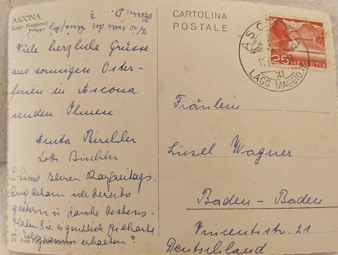 Cartoline postali: ASCONA  - 1955 – Usato da Delémont venduto da Domdom1 1