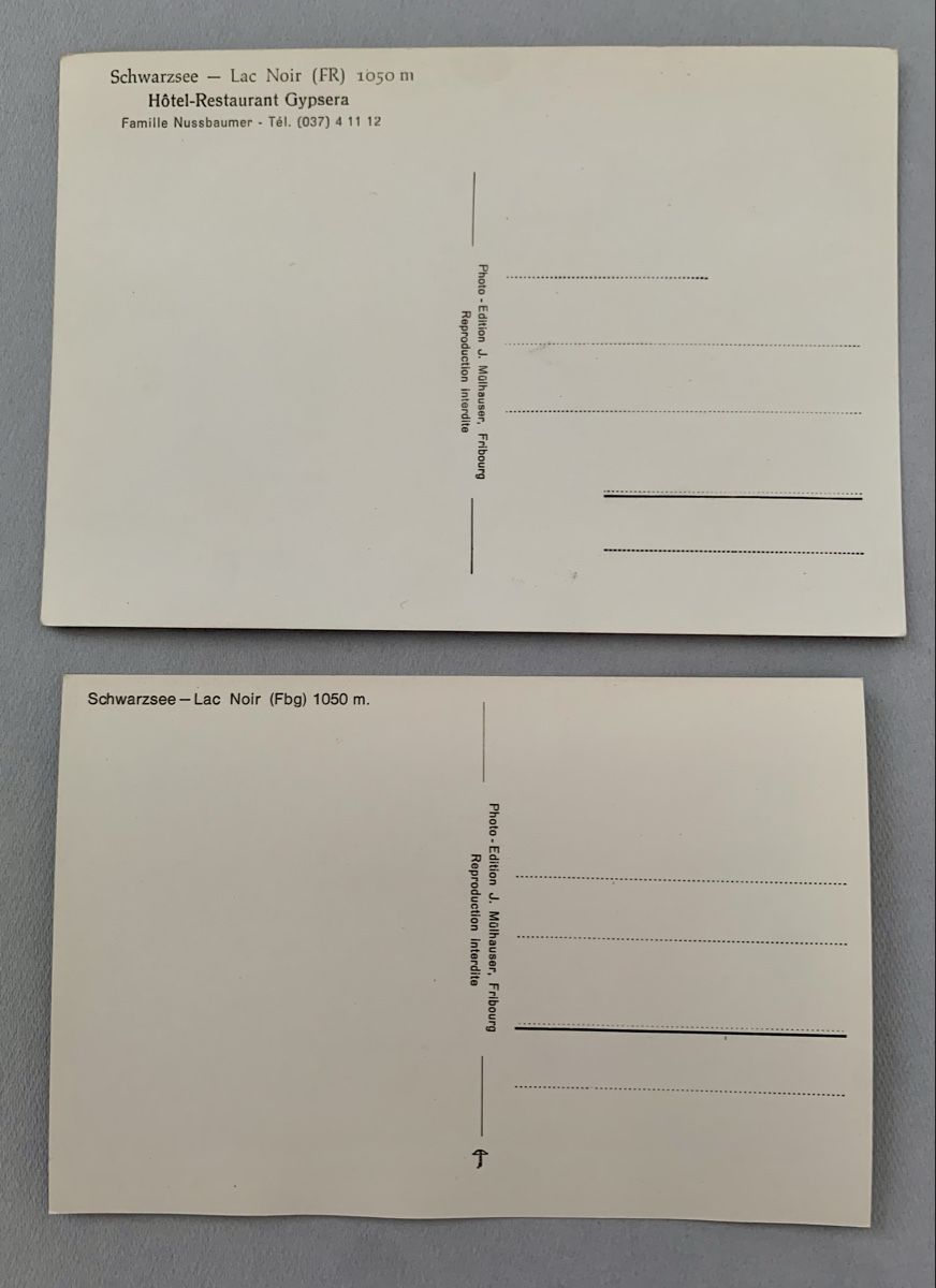 Cartoline postali: Ansichtskarten Schweiz - Schwarzsee FR – Nuovo (secondo la descrizione) da Düdingen venduto da polytropon_5 3