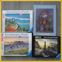 4 Puzzle 1000 Teile: 3x Ravensburger, 1x Schmidt