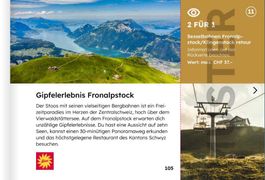 Gutschein 2 für 1 Stoos Sesselbahnen Fronalpstock retour
