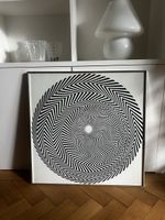 Bridget Riley « Blaze » – Affiche originale 1971 encadrée