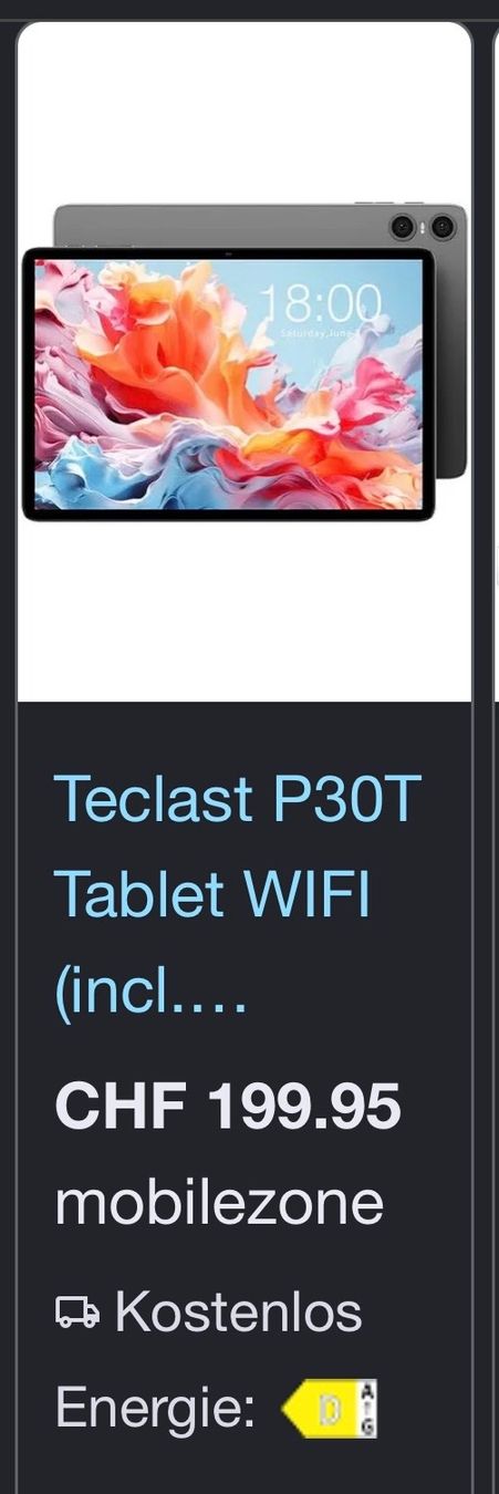 Tablettes PC: Teclast T30 IPad – Neuf avec emballage d'origine à Dietikon par sal_zdn5 1