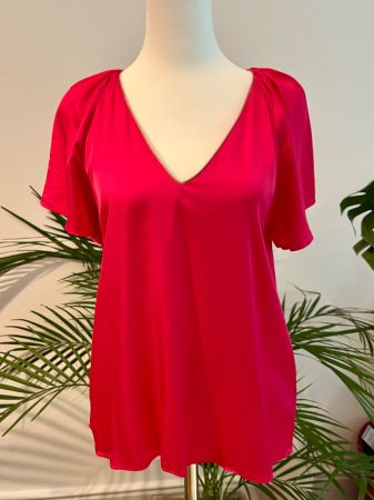 NEUVE! Splendide Top/Blouse 100% viscose, CAROLL, taille 38