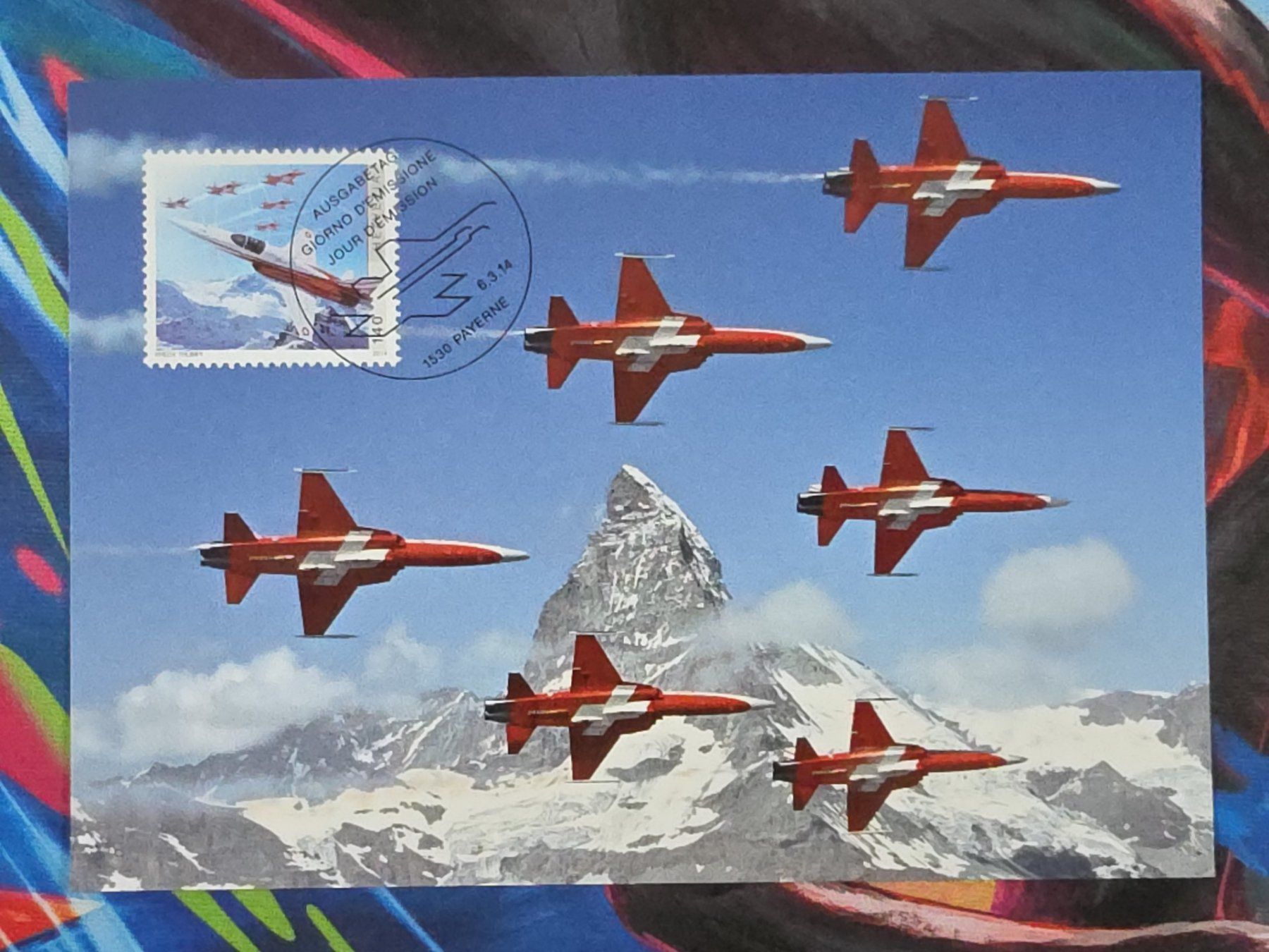 Cartoline postali: CL26 Carte Postale + Timbre Suisse 2014 – Usato da Cousset venduto da Patrick_Collections