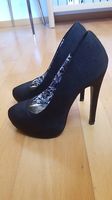 Schwarze High-Heels (neu, Grösse 37)