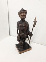Holzfigur Nachtwächter mit Laterne, geprägt mit 'GO'