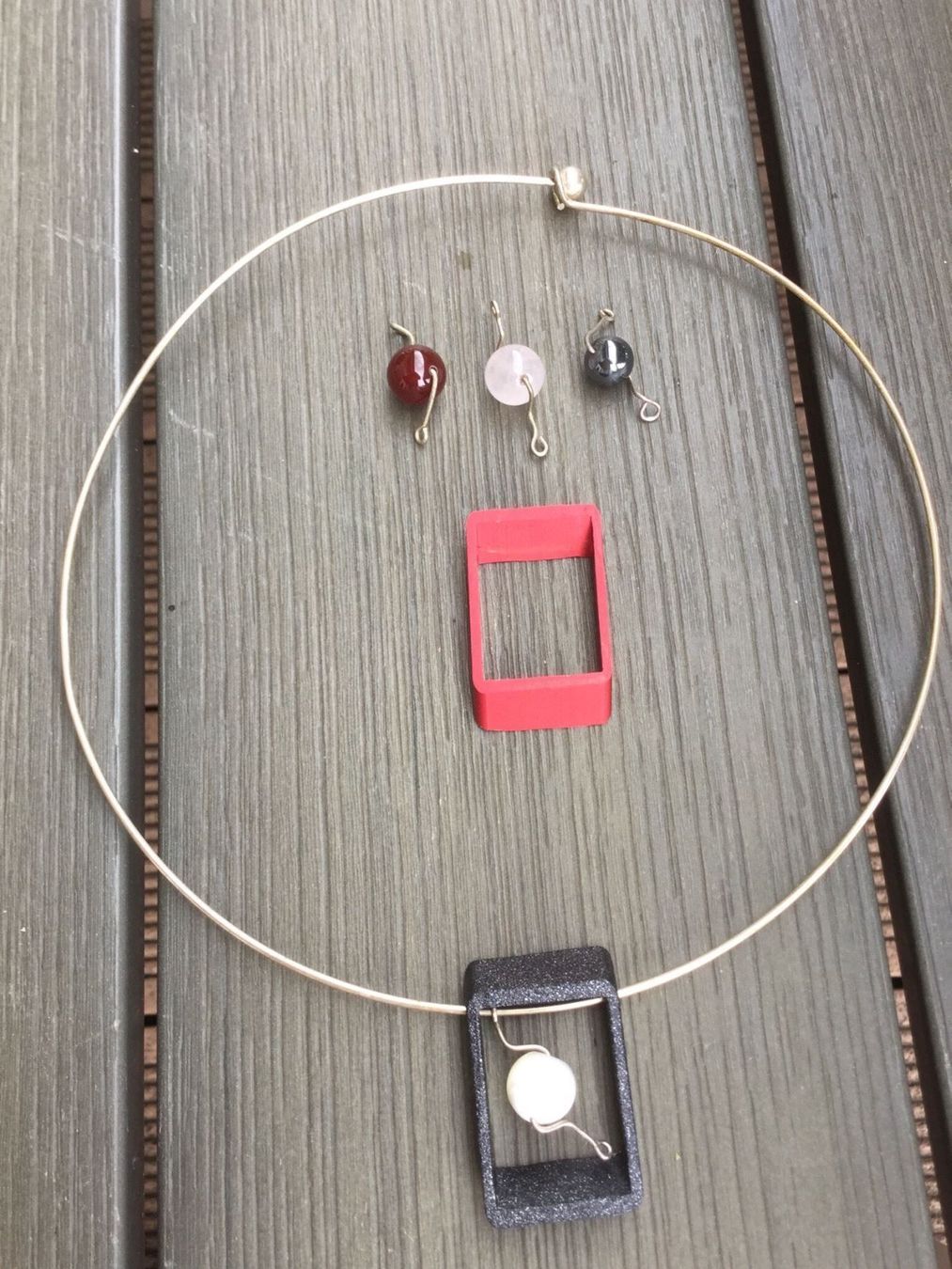 Colliers: Collier Argent 925 + Pierres semi-précie – D'occasion à Agiez par chouchanelle 1