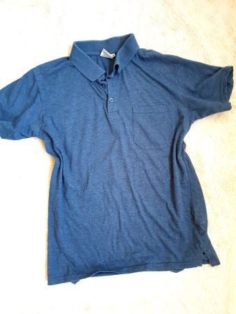 POLOSHIRT SHIRT VON UOMO S 36 RAUCHBLAU FÜR FREIZEIT TOP