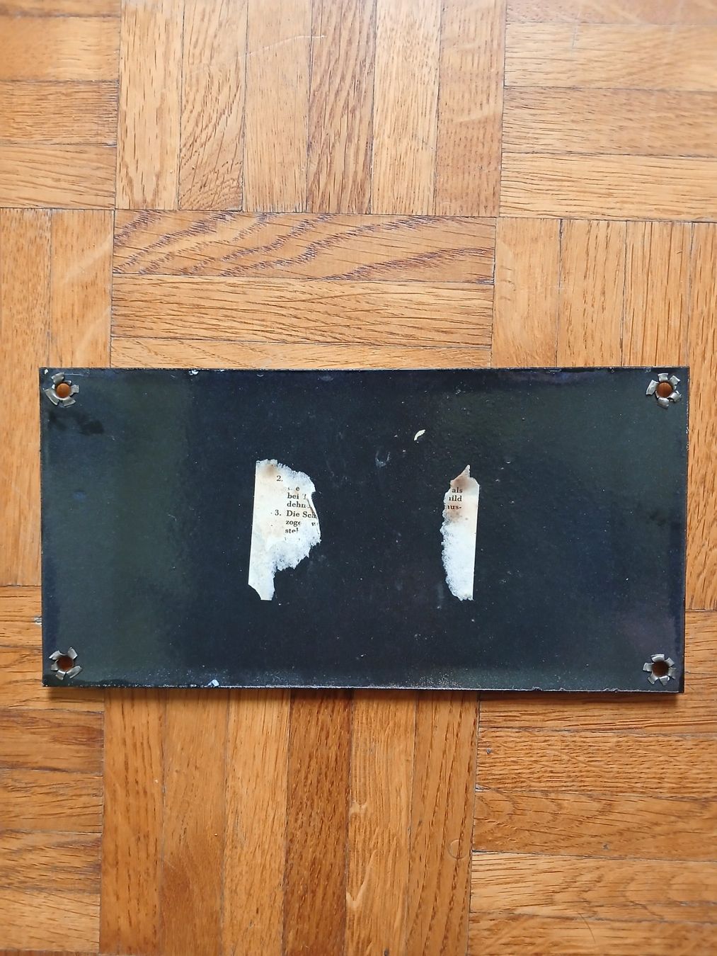 Ecriteaux: Plaque émaillée d'utilité authentique. – D'occasion à Neuchâtel par nik_h7np 1
