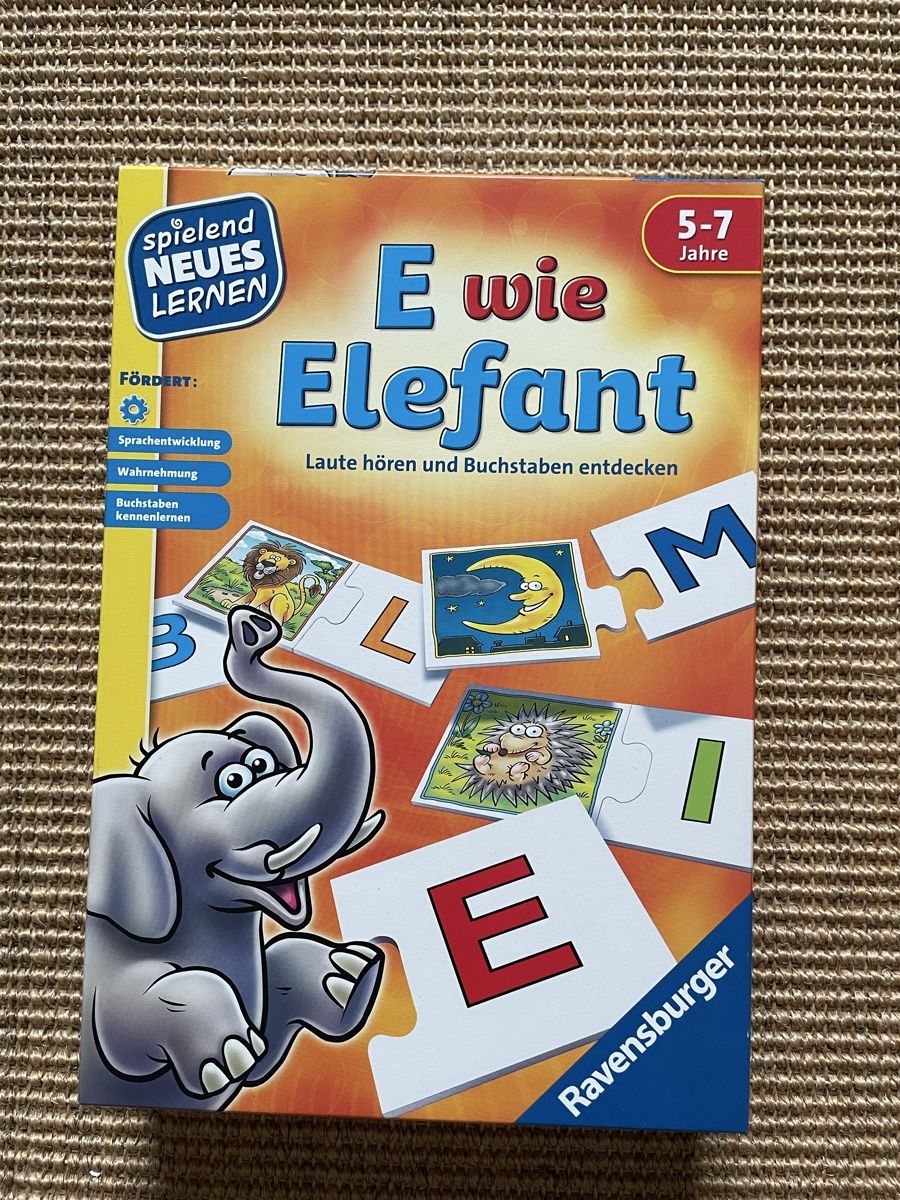 Ravensburger Giochi: Spiel Ravensburger, E wie Elefant – Usato da Zürich venduto da EliseSchmitz