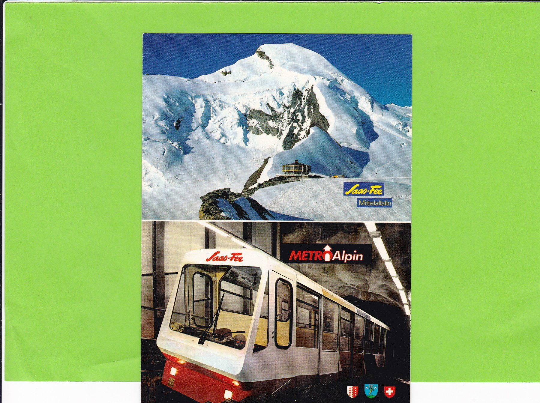 Ansichtskarten: Saas-Fee, MetroAlpin – Gebraucht aus St. Peterzell von neckertal