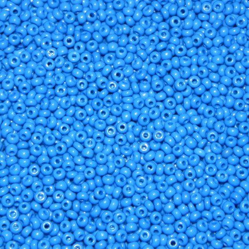 Perlen (unechte): Saatperlen Opaque Pastel Gentian Blue 3mm – Neu und originalverpackt aus Klingnau von SilberwindArt