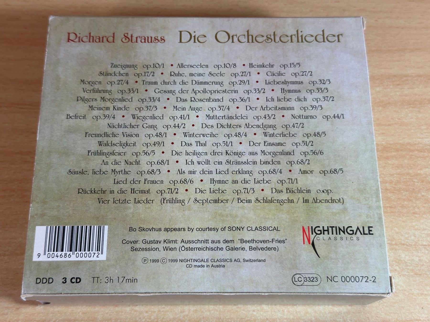 CD: Richard Strauss - Die Orchesterlieder - 3 CD – Usato da Rikon im Tösstal venduto da Alpenmutz 1