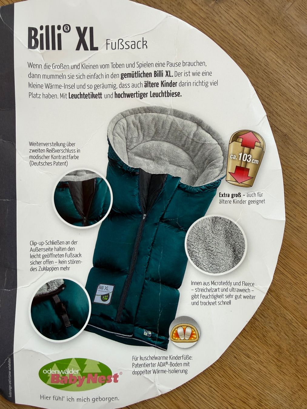 Odenwälder Schlafsäcke: Fusssack Billi XL – Gebraucht aus Birmensdorf ZH von Schliffi9 2