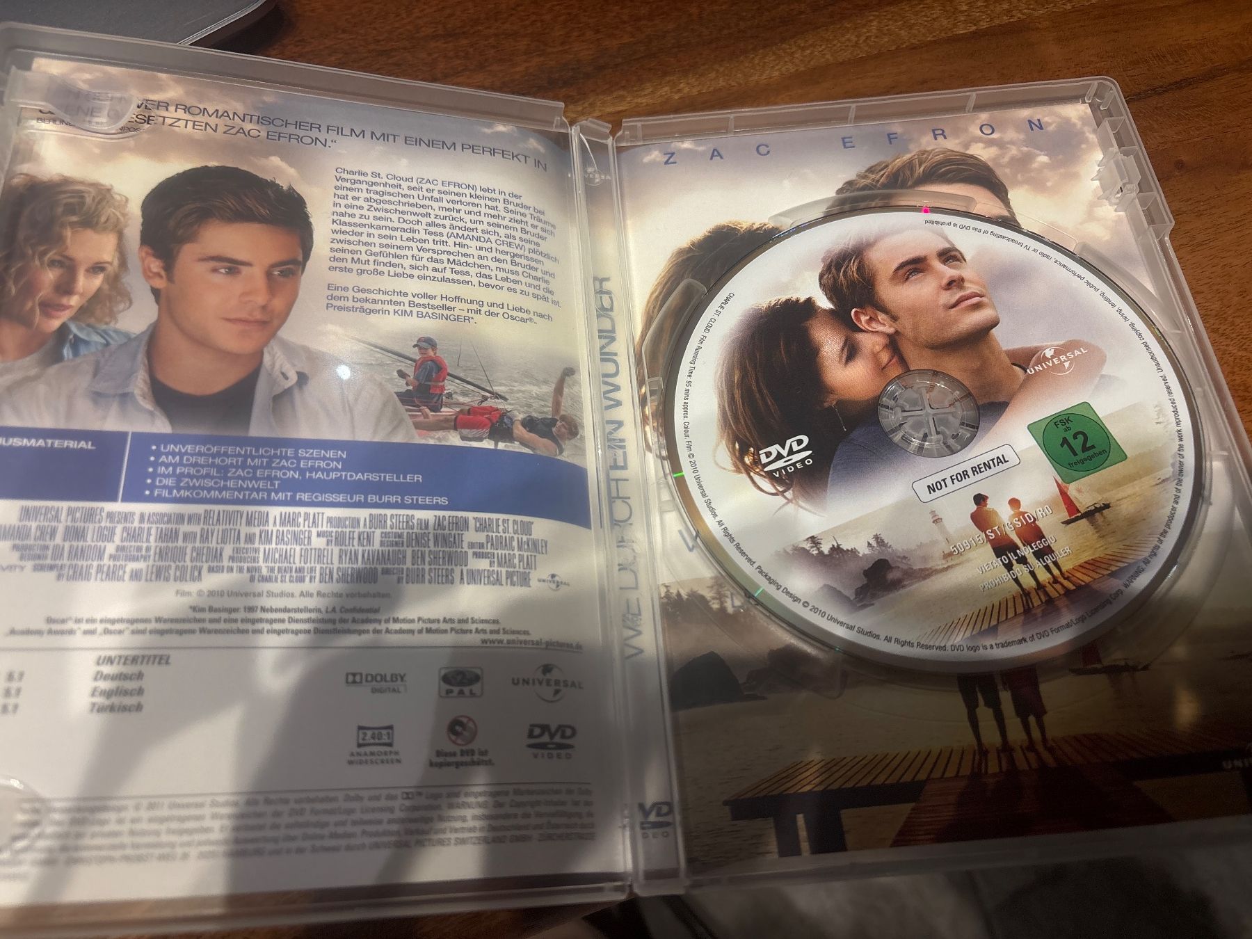 Tutti i DVDs: DVD Wie durch ein Wunder, Zac Efron – Usato da Andwil SG venduto da schmei 2