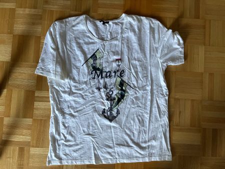 Herren T-Shirt weiss Motiv Mare gebraucht guter Zustand