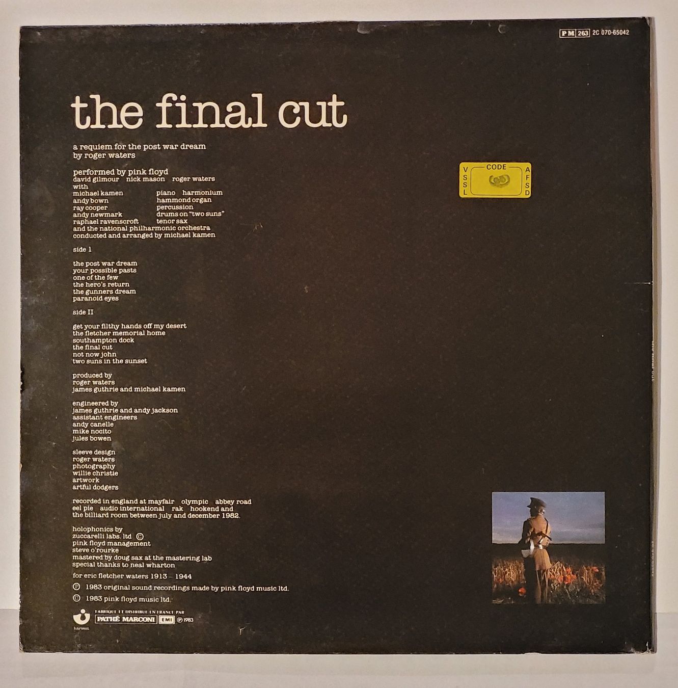 Dischi in vinile: Pink Floyd – The Final Cut – Usato da Zürich venduto da Avd 1