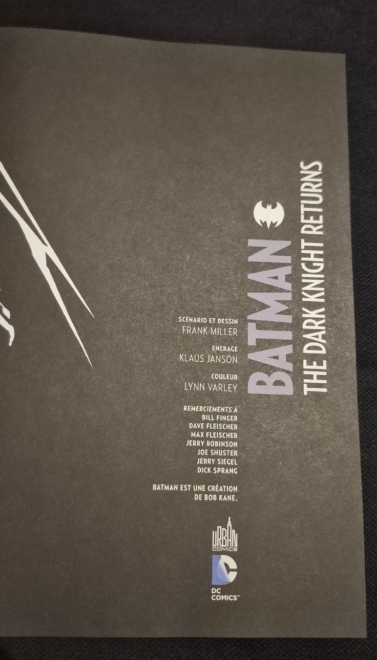 Fumetti: BATMAN THE DARK KNIGHT RETURNS COMICS DC ESSENTIELS FRANÇAIS – Usato da Grand-Lancy venduto da luc111 3
