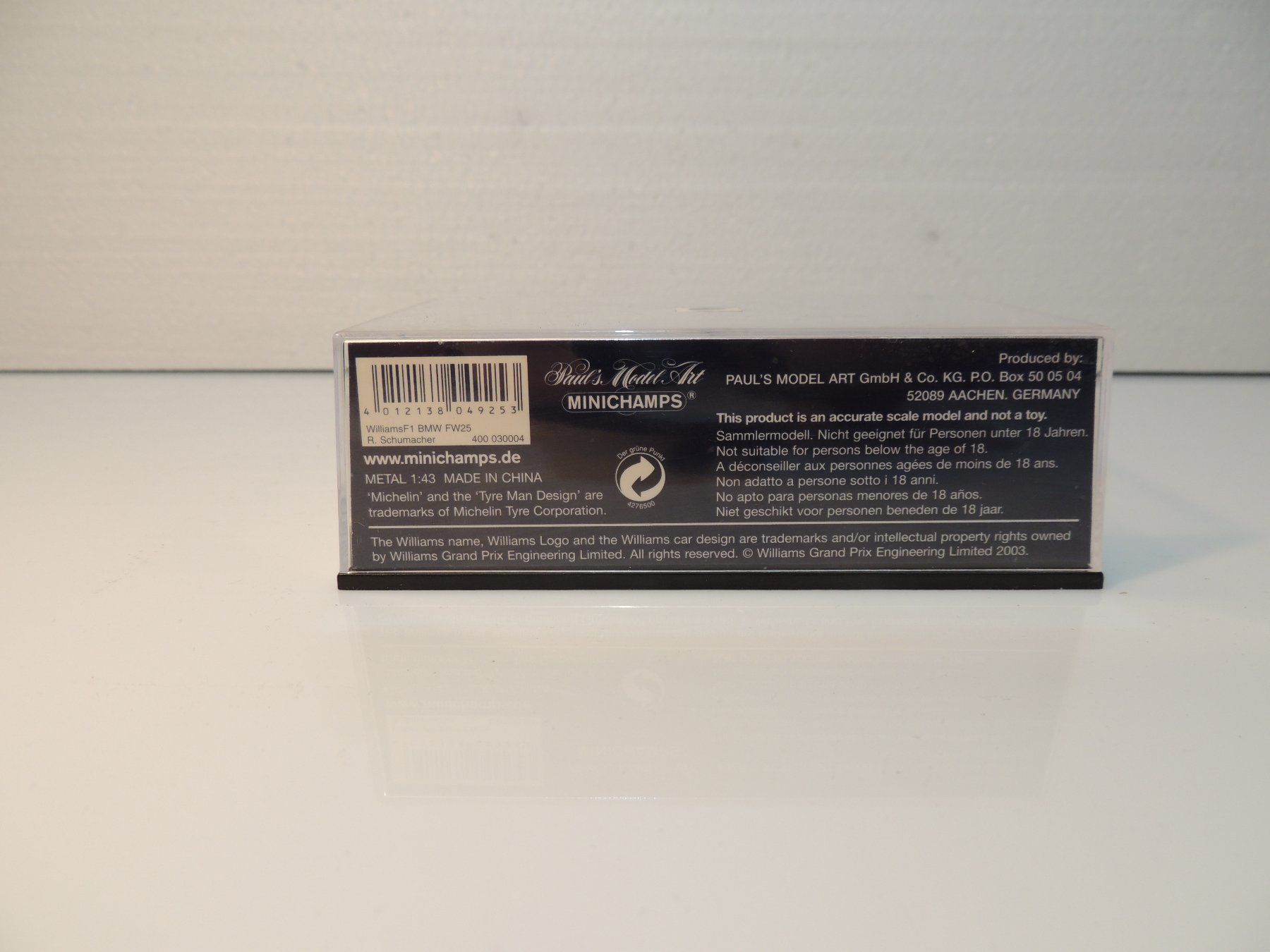 Minichamps Modellini d'auto: Minichamps Williams BMW FW25 1:43 – Nuovo (secondo la descrizione) da Corminboeuf venduto da corbay 3