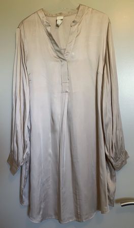 Robe Chemisier H&M Beige Satiné - jamais portée
