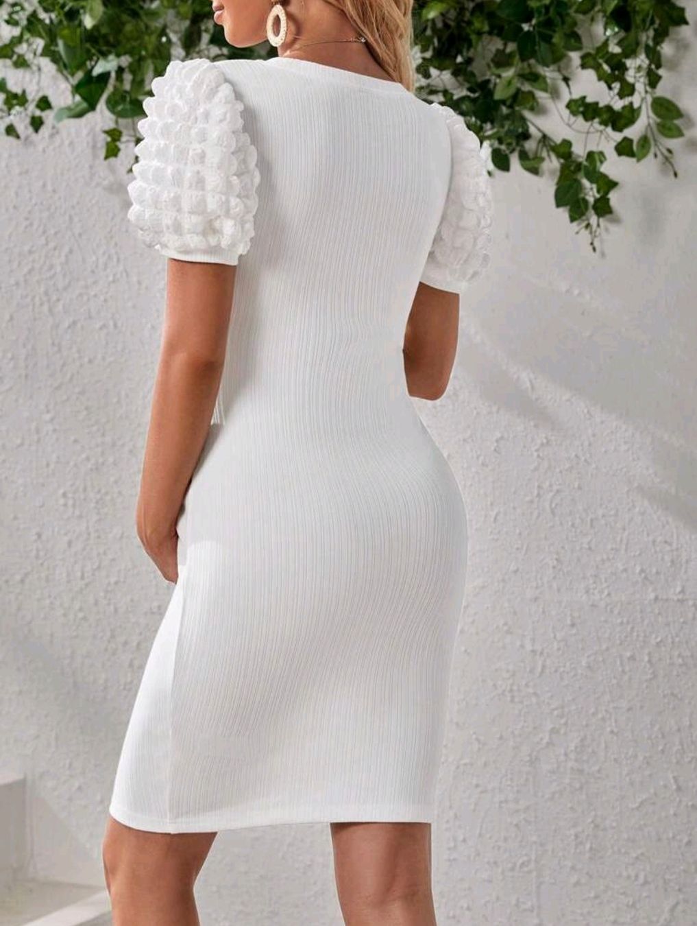 Shein Vestiti: Schwangerschafts-Kleid in weiss – Usato da Hermiswil venduto da Volvorine 2