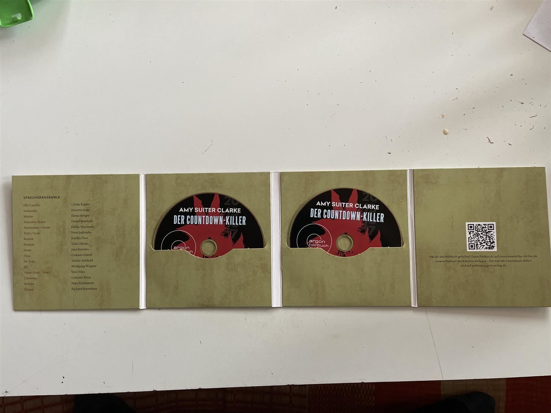 Hörbücher: Amy Suiter Clarke: Der Countdown Killer   (2-mp3 CD) – Gebraucht aus St.Gallen von elk2022 2