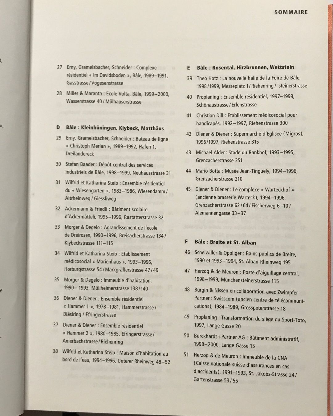Libri: Guide d'architecture de Bâle 1980-2000 – Nuovo e nell'imballaggio originale da Sarnen venduto da Livres 3