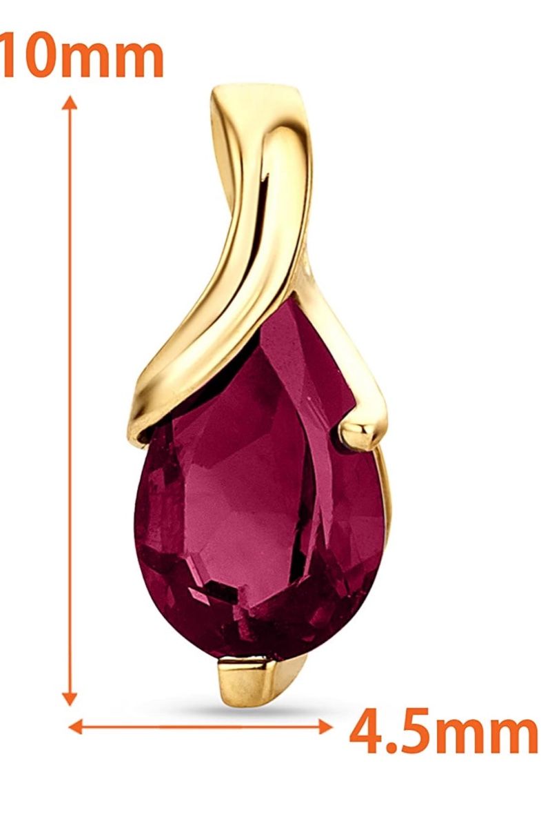 Orecchini pendenti & Orecchini a lobo: Ohrring aus Gold und Ruby – Nuovo e nell'imballaggio originale da Hemmental venduto da BlingBling1 1