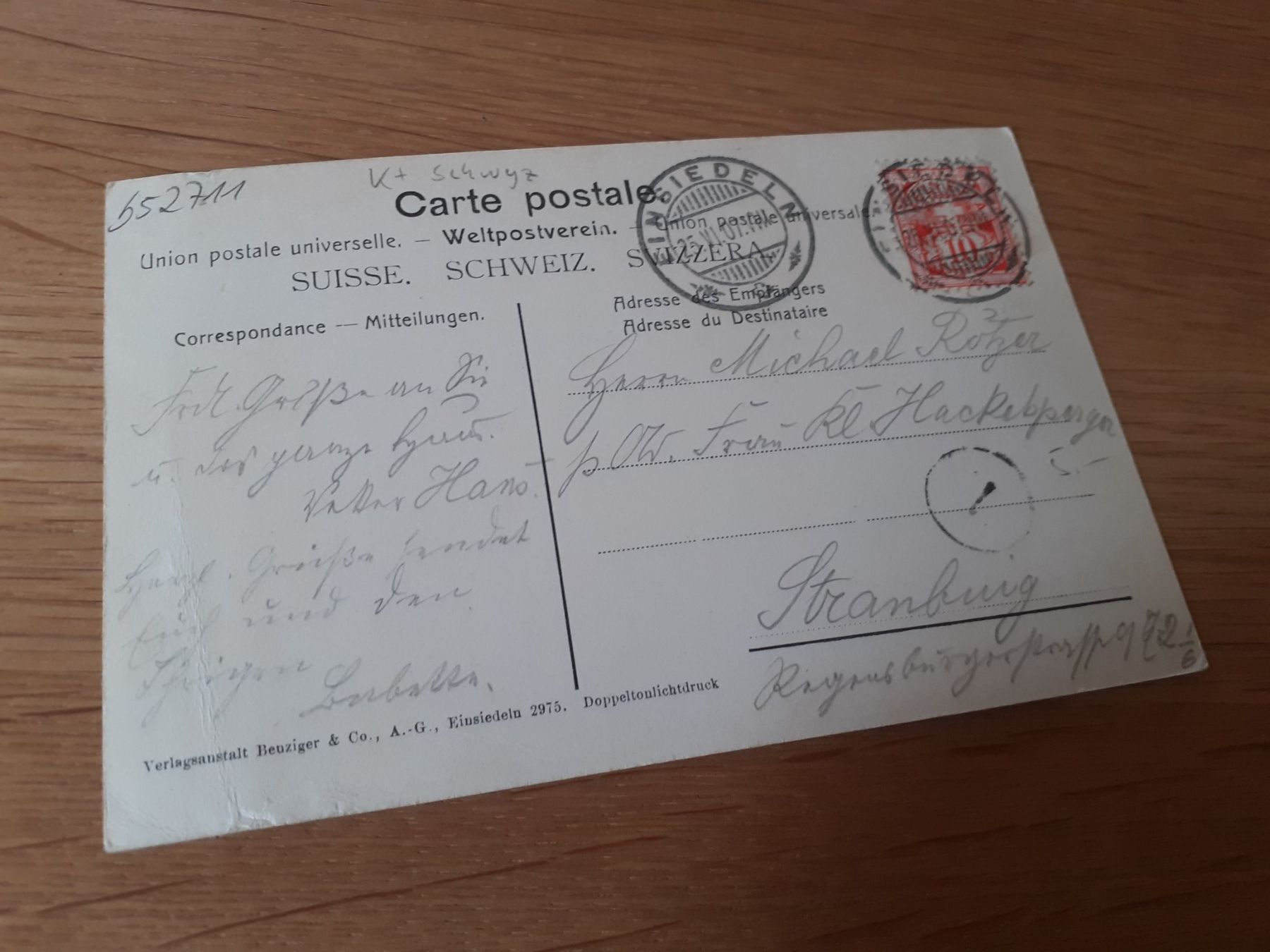 Cartoline postali: EINSIEDELN - 1907 – Usato da Winterthur venduto da Ornyx7 1