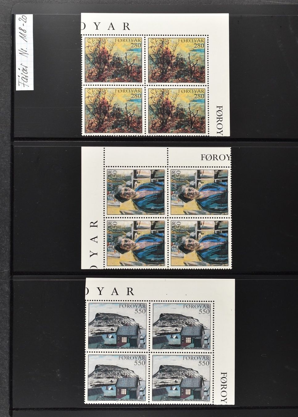 Tous les timbres: FÄRÖER INSELN, SUPER SAMMLUNG VIERERBLOCKS 1987-2007 POSTFR. – D'occasion à Wetzikon ZH par Philimpex 3