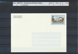 2001 FL, Postkarte "Schloss Vaduz", ungebraucht
