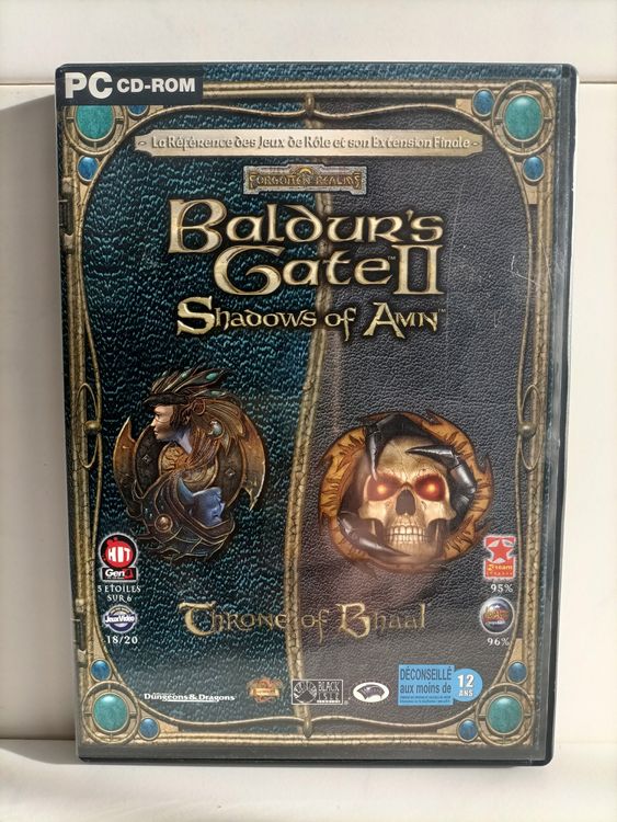 Baldur's Gate II : Shadows Of Amn - Jeu PC Boîte D'origine En Bon État - Édition BioWare