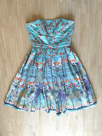 Trägerloses Cocktailkleid in mintgrün von Jakes , Gr. 38