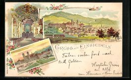 Litho Einsiedeln, Panorama mit Ansichten