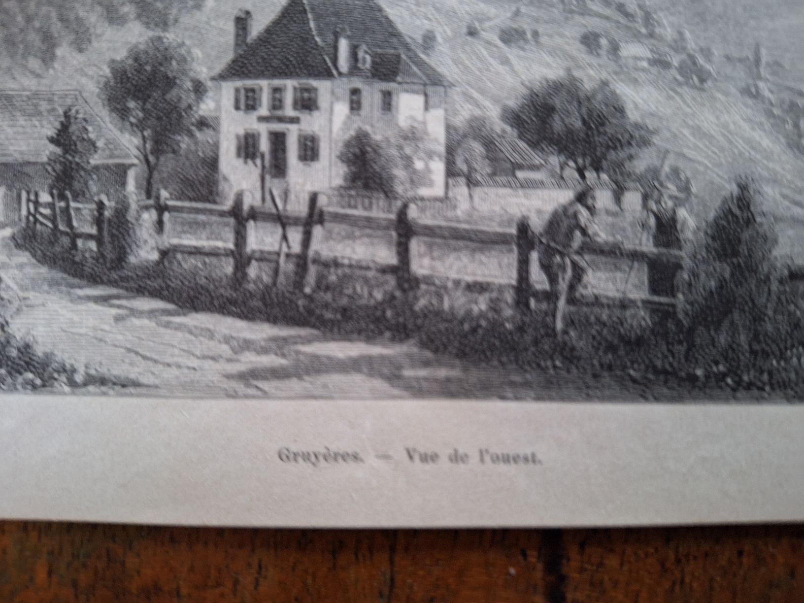 Incisioni: GRUYERES VUE DE L'OUEST – Usato da Bevaix venduto da bohrap 1